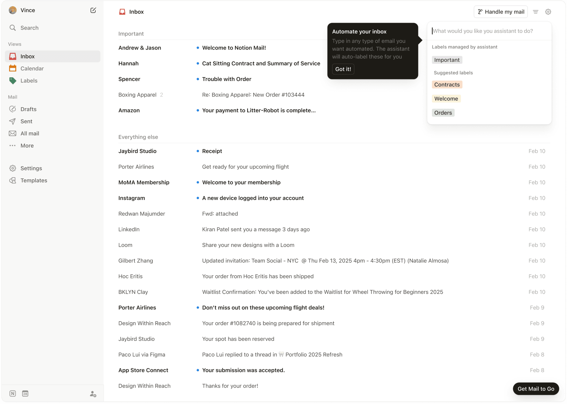 Notion Mail Automate Your Inbox