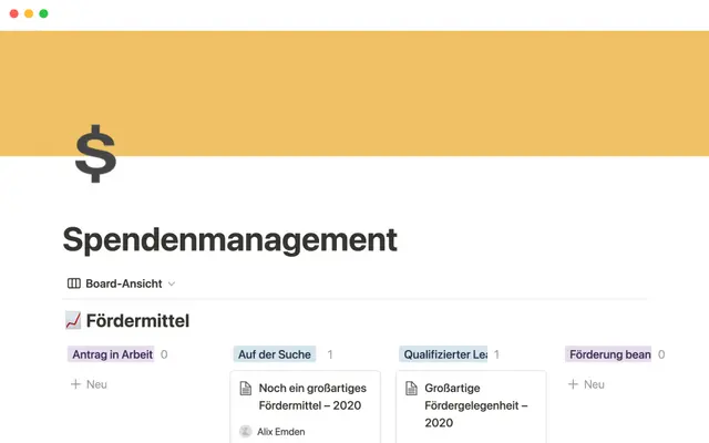 Spendenmanagement