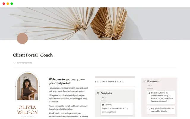 Client Portal Coach